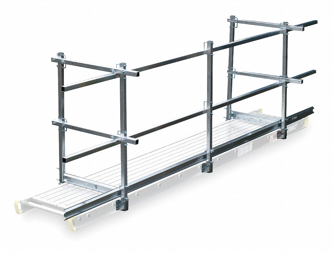 Guard Rail and Toe Board System 24 ft L