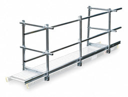 Guard Rail and Toe Board System 24 ft L
