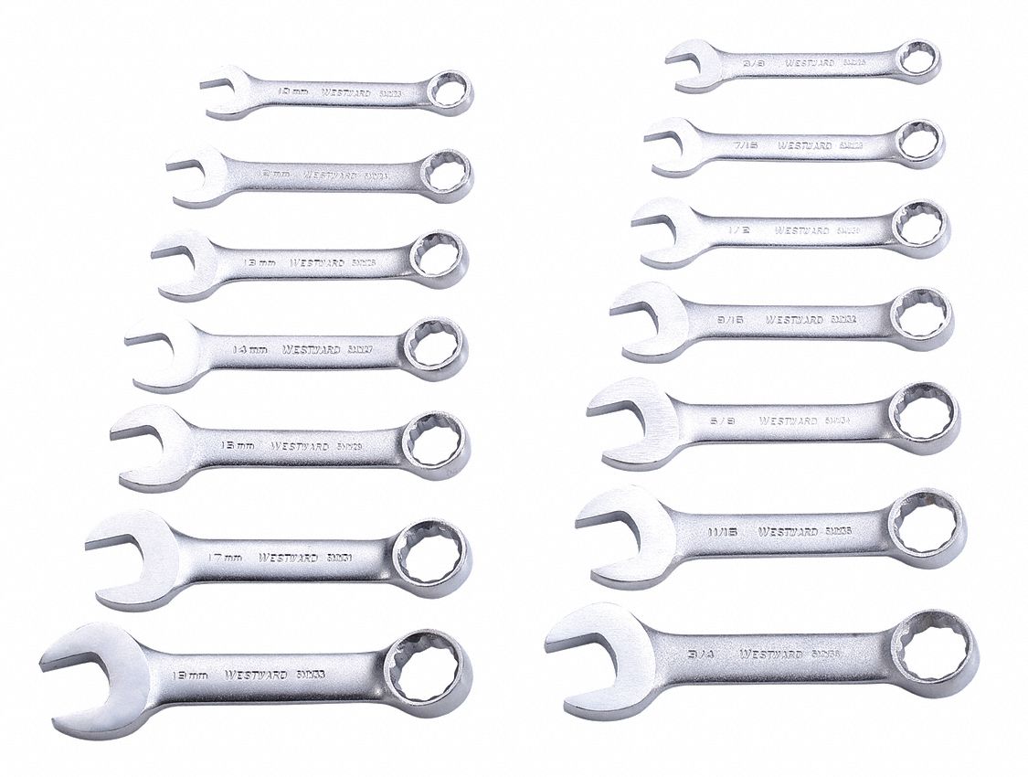 Combo Wrench St Steel Satin Offset
