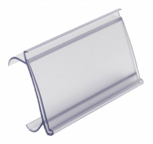 Label Holder Clear Smooth Slide-In PK25