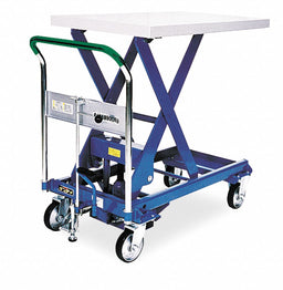 Scissor Lift Cart 1100 lb Steel Fixed