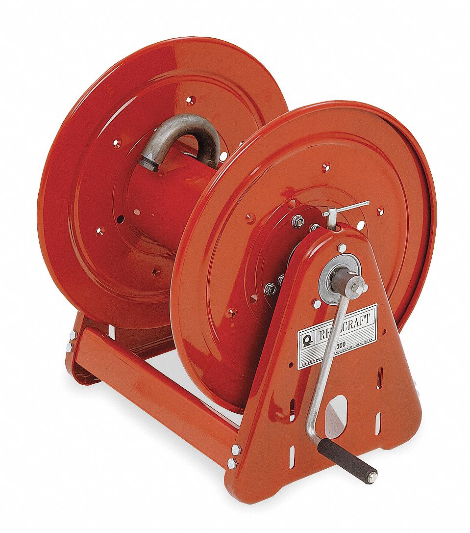 Hand Crank Hose Reel 175 ft 3/4 ID Red