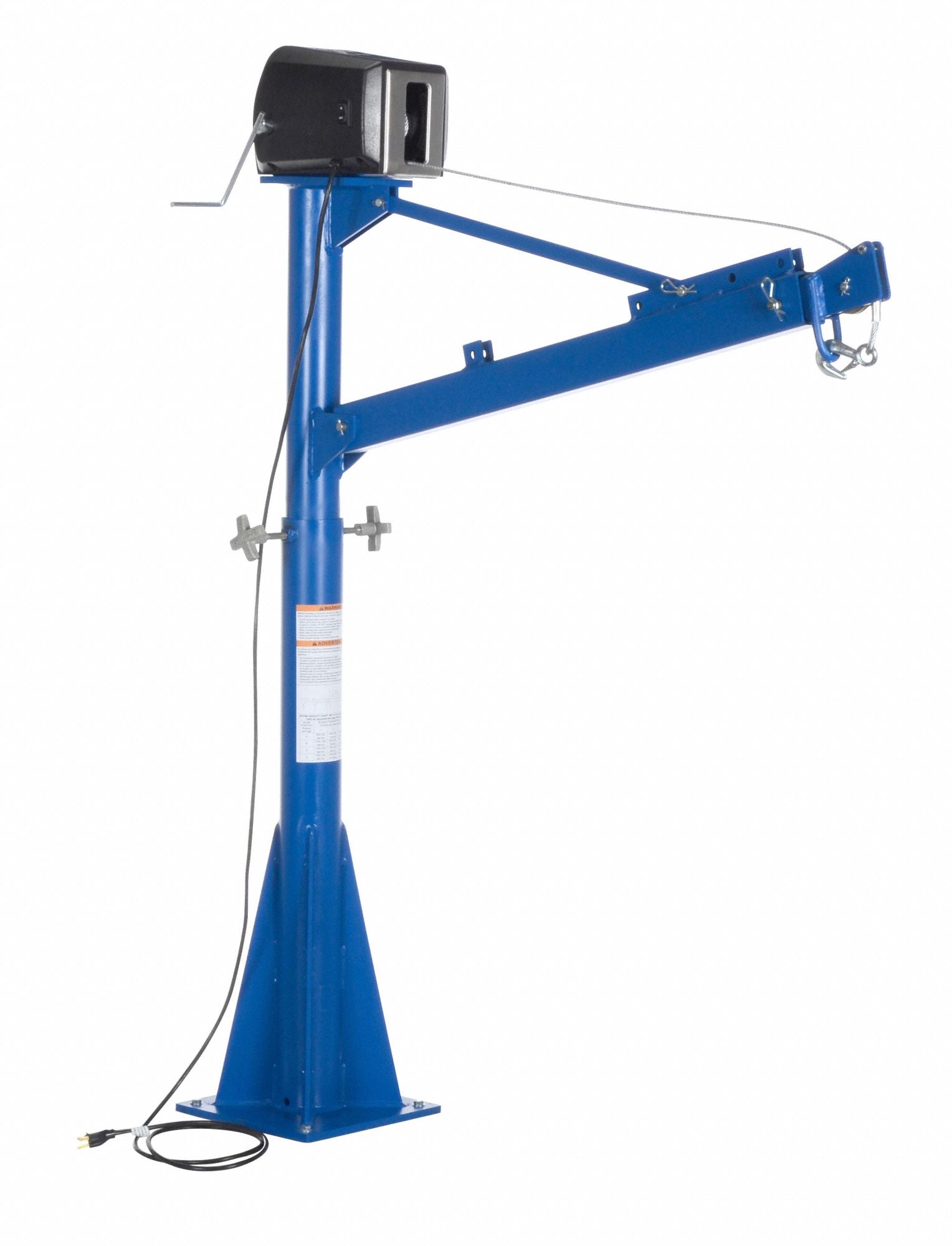 Davit Crane 1500 lb 115VAC Reach 42-66In