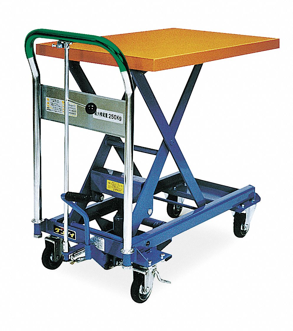 Scissor Lift Cart 330 lb Steel Fixed