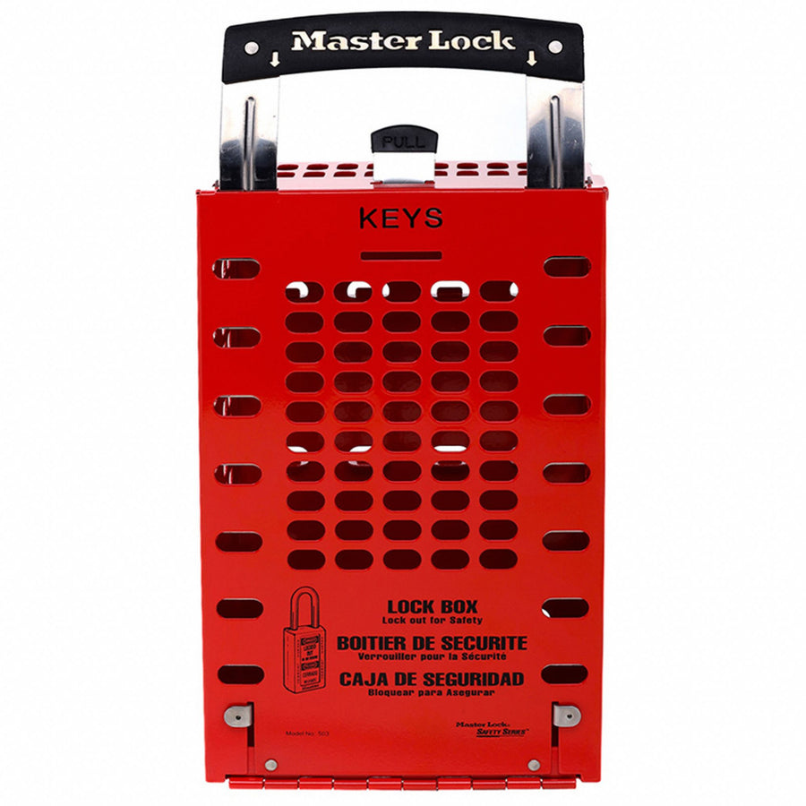 Group Lockout Box 14 Locks Max Red