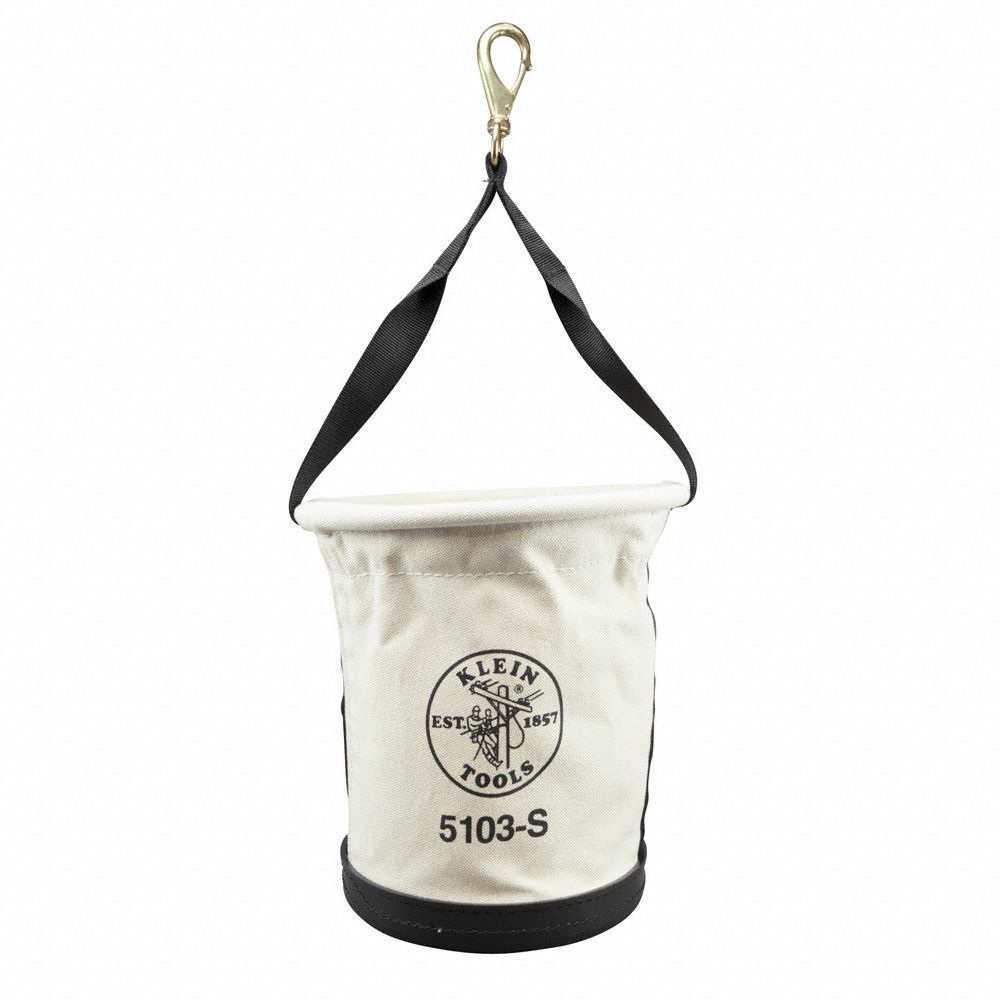 Bucket Bag Canvas Tapered Wall OffWhite
