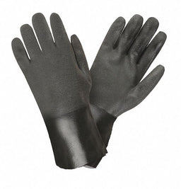 Glove Black Jesey Lined 12 L PK12