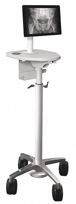 Medical Workstation 54 5/16 in H Gray