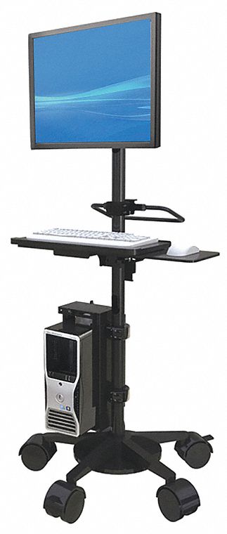 Medical Workstation 72 in H Gray