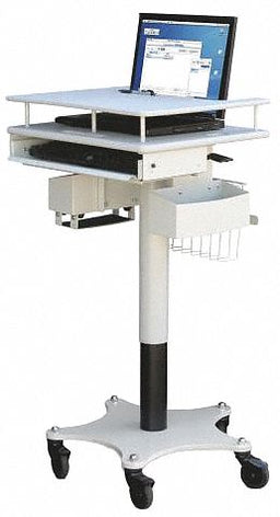 Adj.-H Computer Stand 21 in W Gray