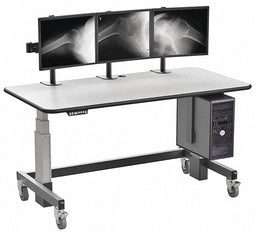 Electric Sit-Stand Desk 48 W Black/Gray