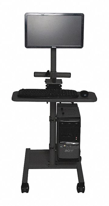 Medical Workstation 55 in H Black