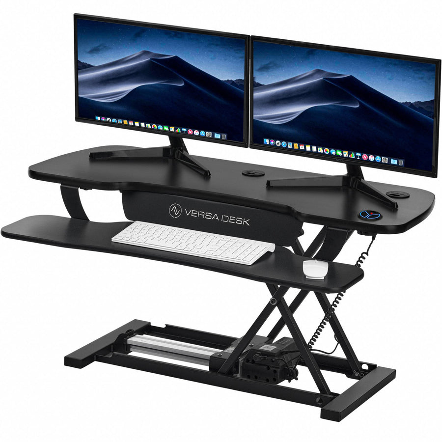 Electric Sit-Stand Desk 36 in W Black
