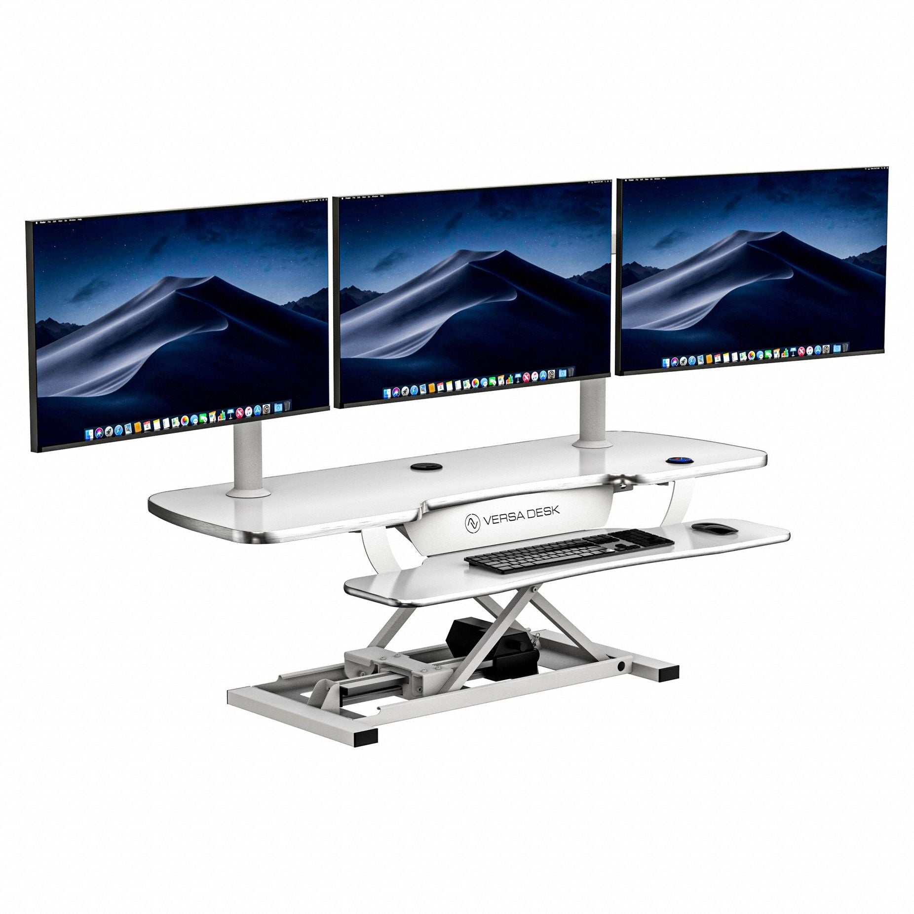Electric Sit-Stand Desk 48 in W White