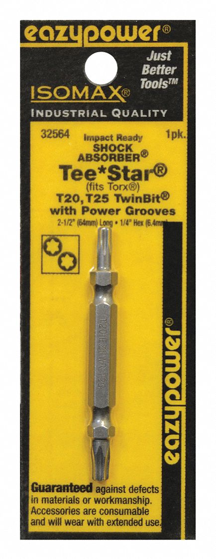 Insert Bit 1/4 Torx T20 T25 2-3/8