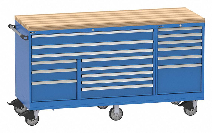 Mod Drwr Cab 42 H 17 Drwr Bright Blue