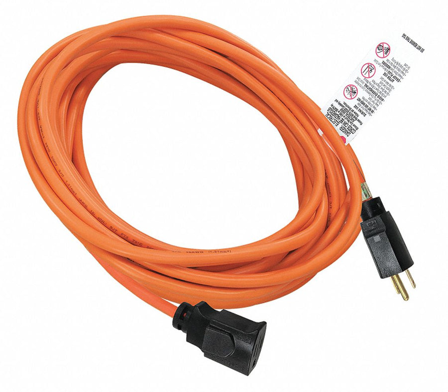 Lock Ext Cord 25ft 16Ga 13A SJTW Orange
