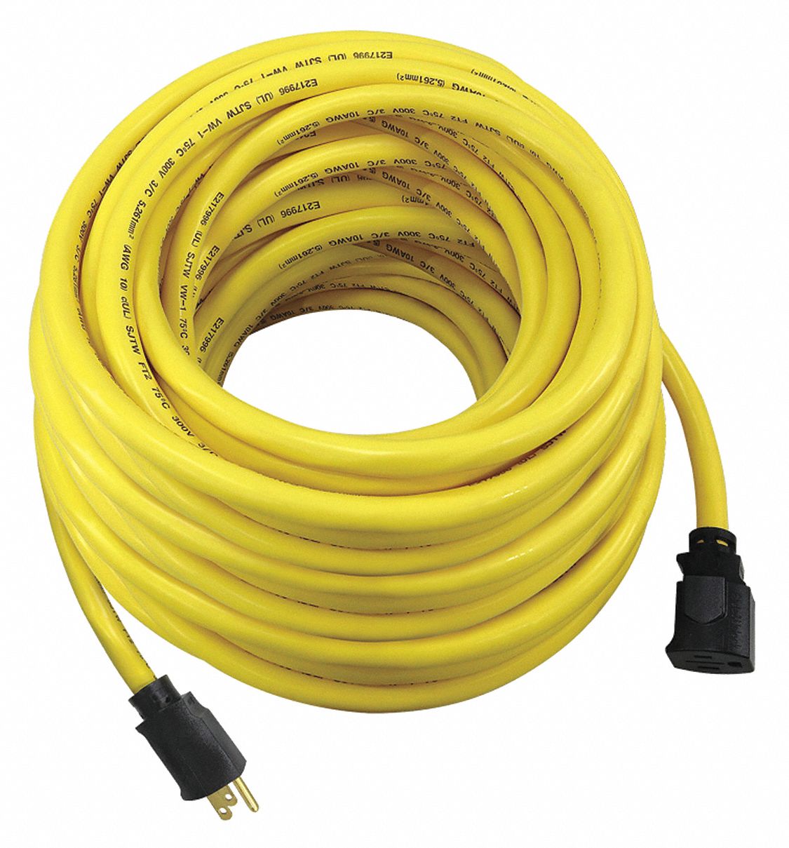 Lock Ext Cord 100ft 10Ga 15A SJTW Yel