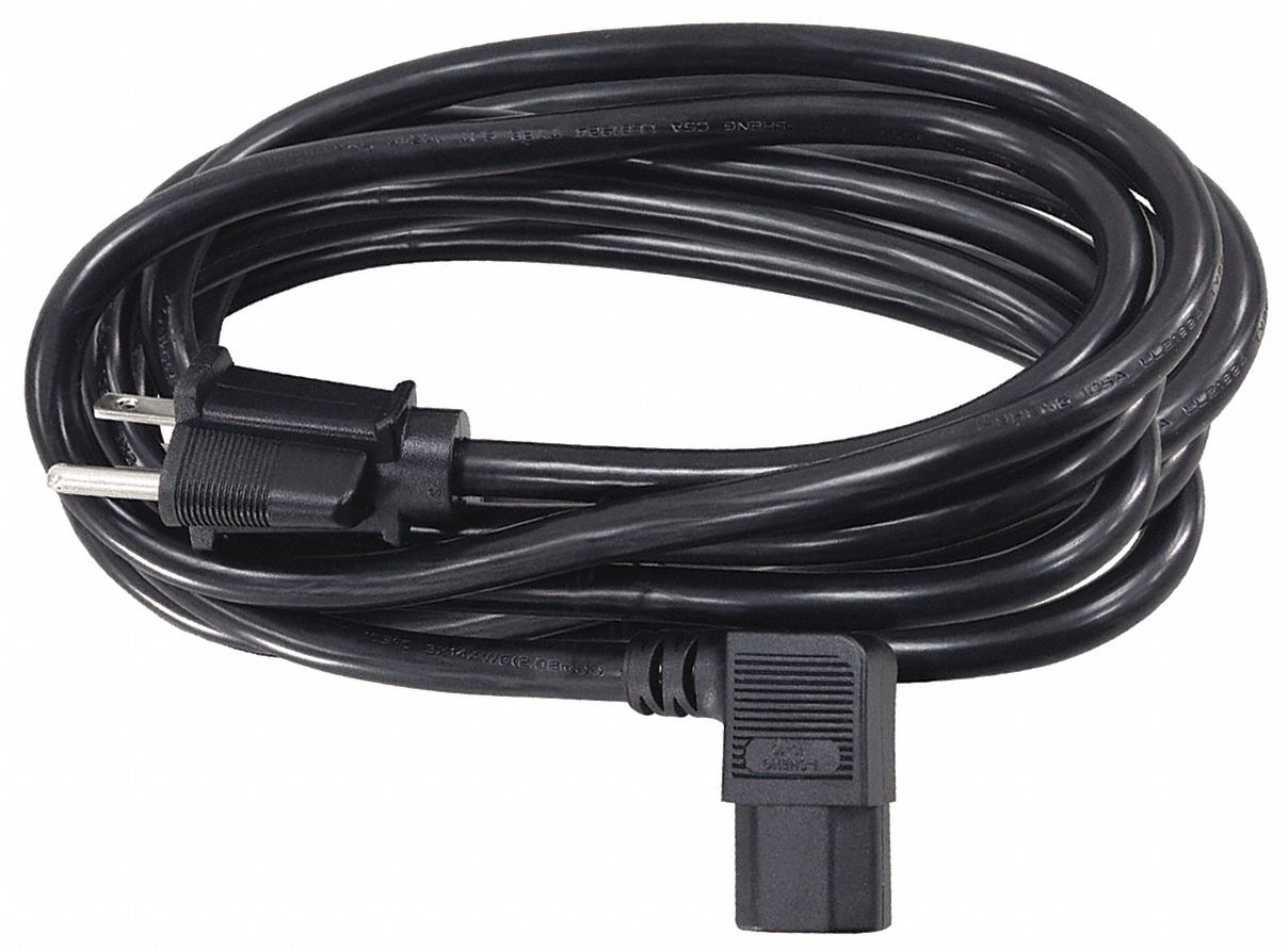 Power Cord 5-15P Plug 15 ft Cord