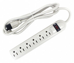 Outlet Strip 6 Outlet 15A 9-5/8 L Beige