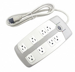 Surge Protector Outlet Strip 6 ft White