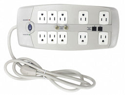Surge Protector Outlet Strip 6 ft White