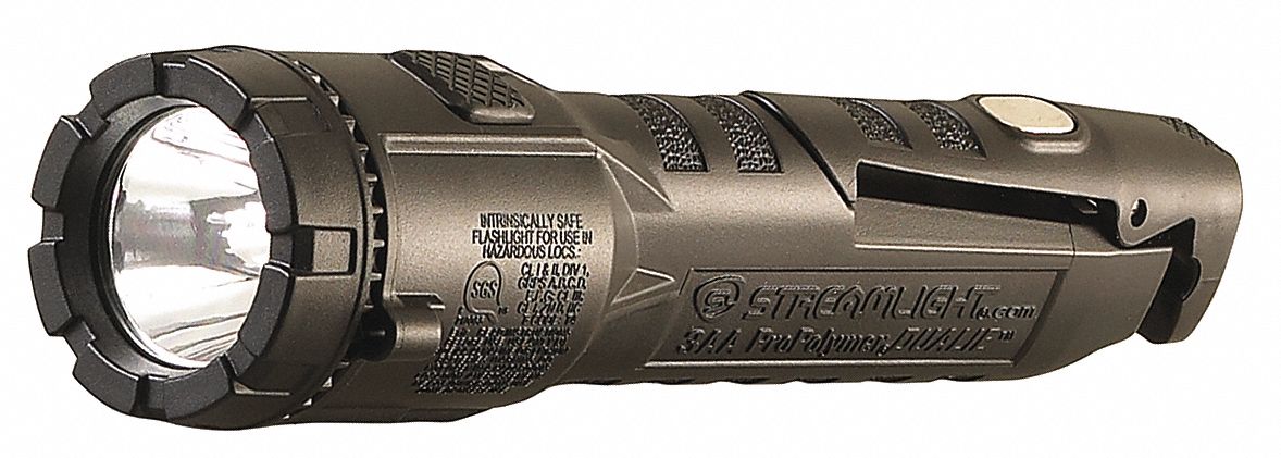 Handheld Flashlight Polymer Black 245lm