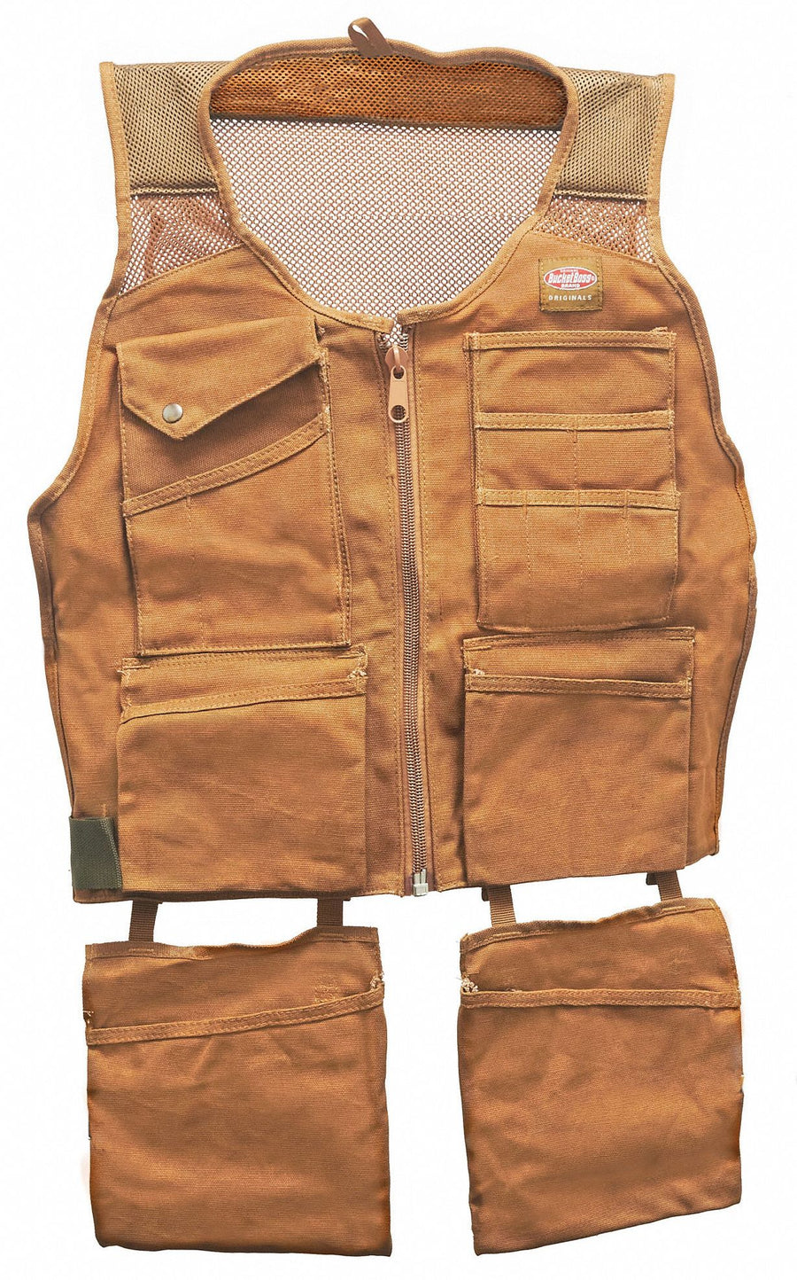 Tool Apron Brown Canvas Waist Size 36 in