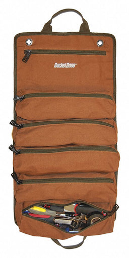 Wrench Roll Brown Canvas Zipper