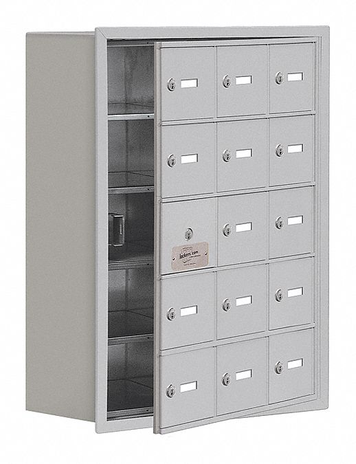 Locker 5x3Lckrs Slvr 30 x23 x9