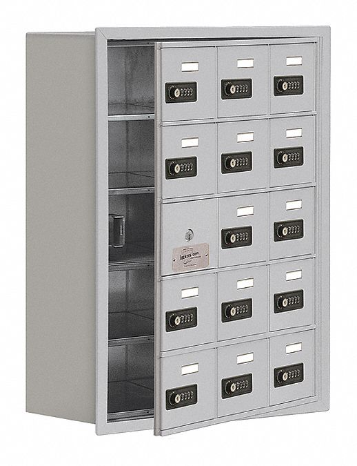 Locker 5x3Lckrs Slvr 30 x23 x9