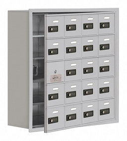 Locker 5x4Lckrs Slvr 30 x29 x9
