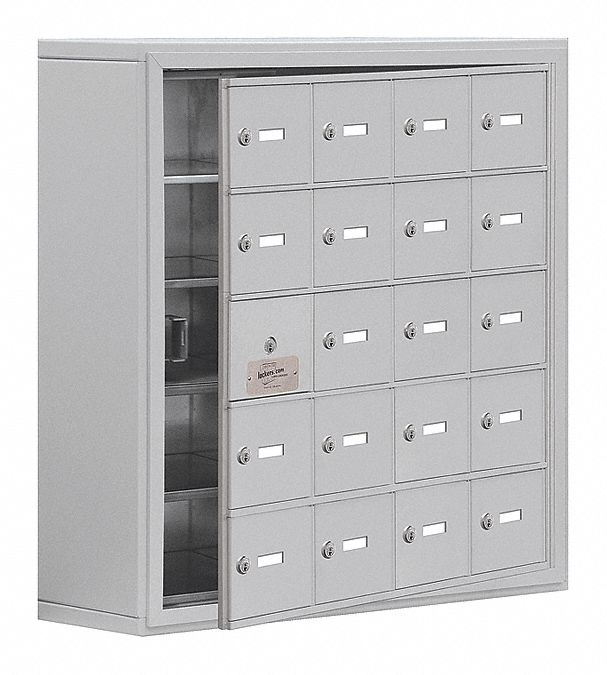 K7531 Locker 5x4Lckrs Slvr 31 x30.5 x9