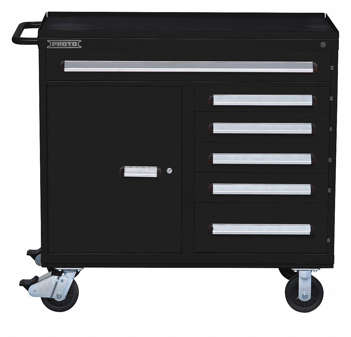 Rolling Tool Cabinet Blk Ind Prem Duty