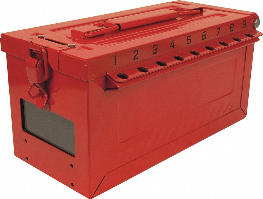 Group Lockout Box Red 5-43/64 H