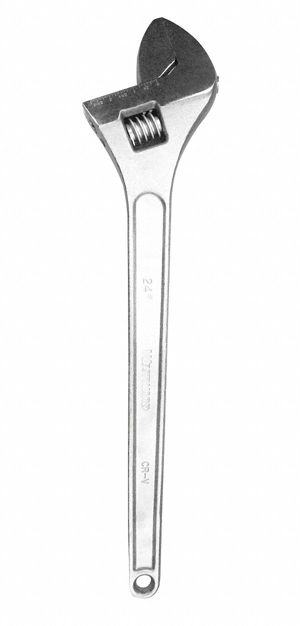 Adj. Wrench Steel Chrome 24-3/64