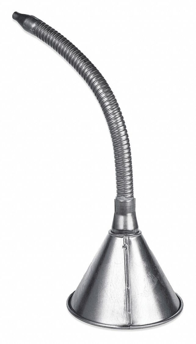 Funnel with Screen and Flexible Spout