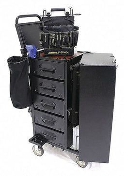 Black Light Duty Tool Utility Cart
