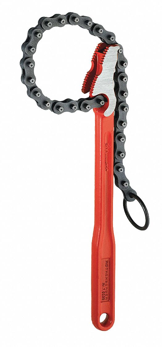 Chain Pipe Wrench Steel 4 Single End