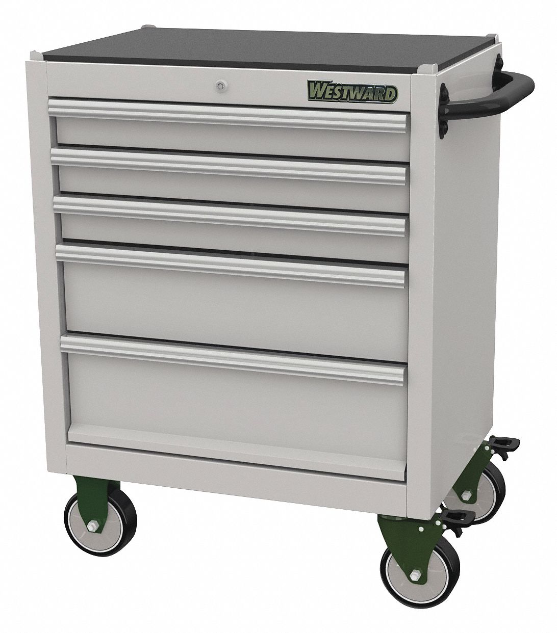 Rolling Tool Cabinet Silver Light Duty