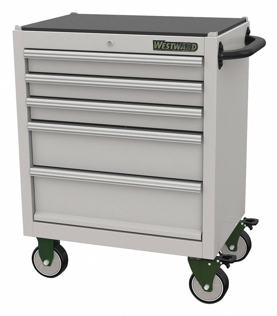 Rolling Tool Cabinet Silver Light Duty