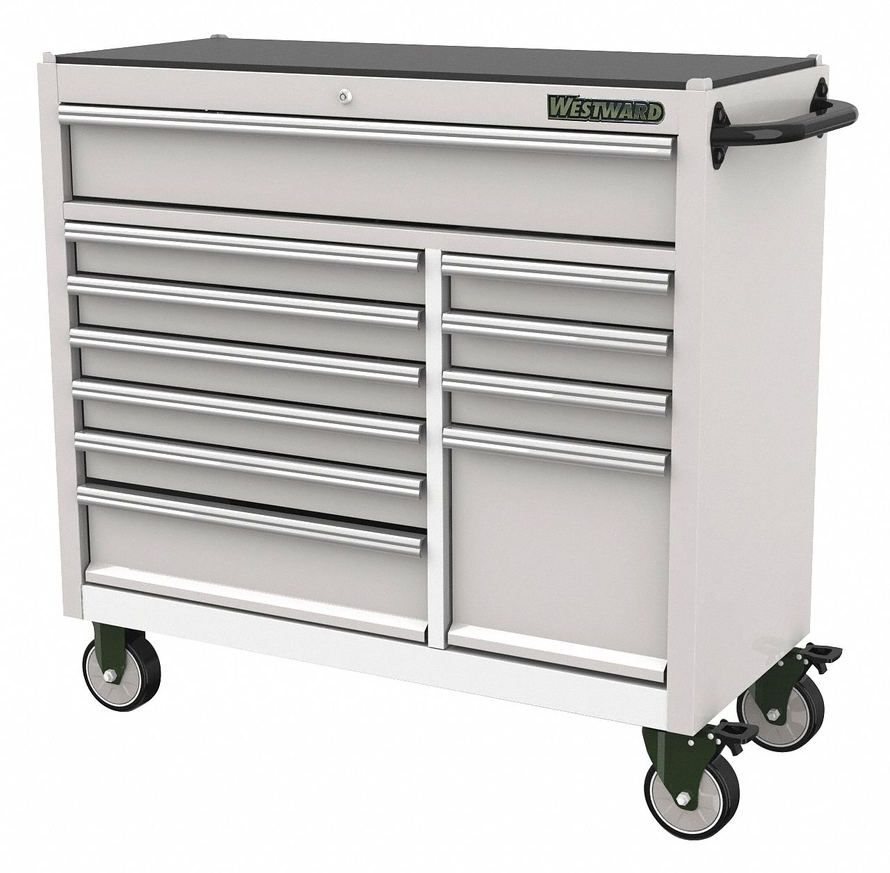 Rolling Tool Cabinet Silver Light Duty