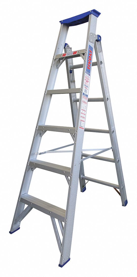Dual Purpose Ladder 6 ft H Aluminum