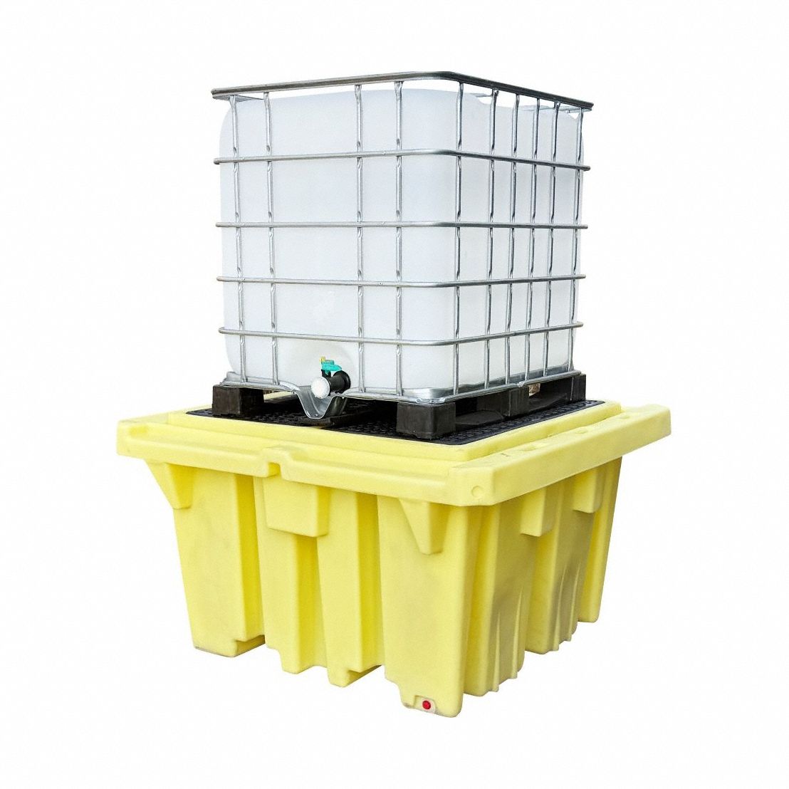 IBC Containment Unit with Drain Yellow