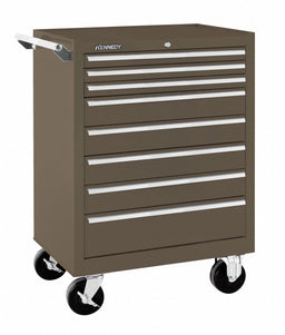 Rolling Tool Cabinet Brown Heavy Duty