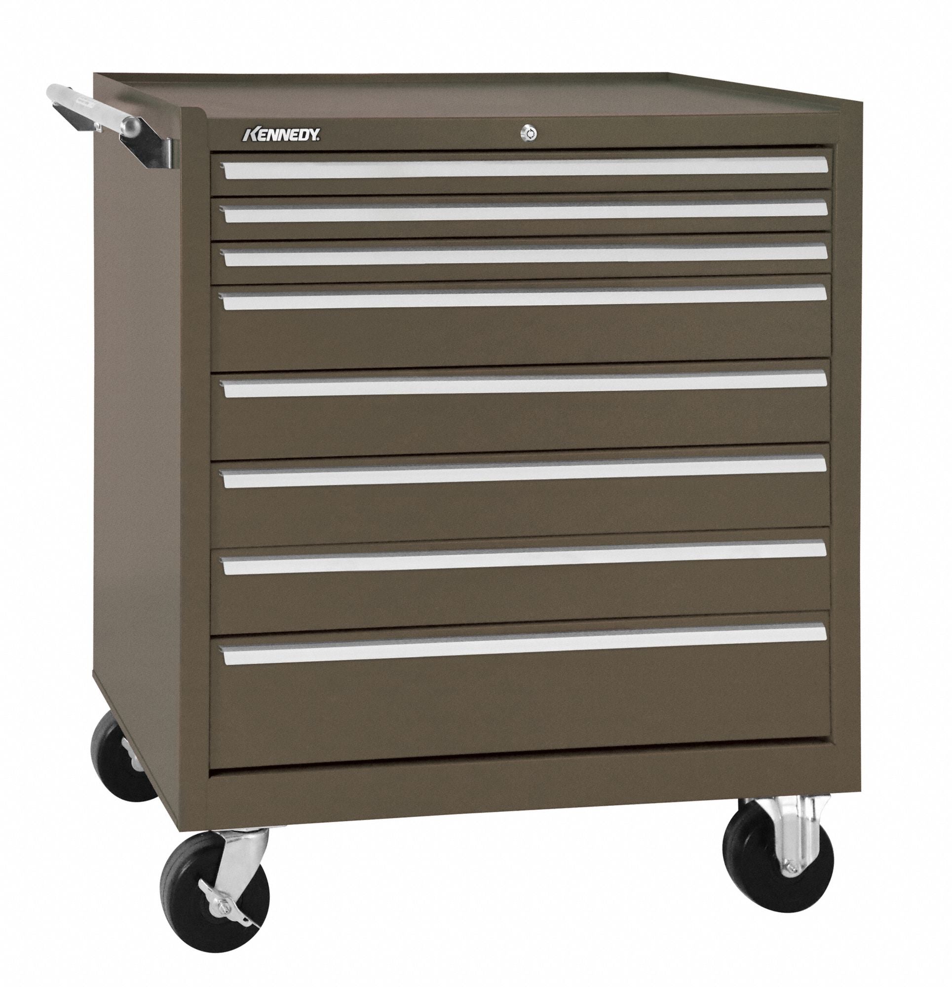 Rolling Tool Cabinet Brown Heavy Duty