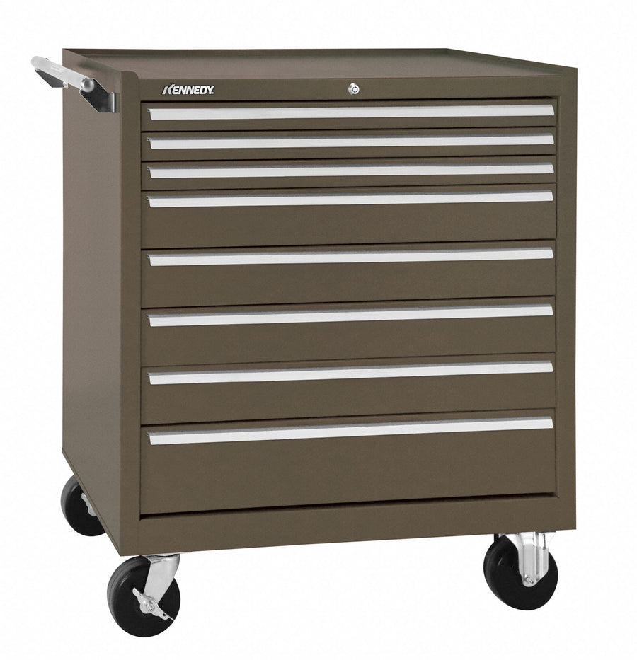 Rolling Tool Cabinet Brown Heavy Duty