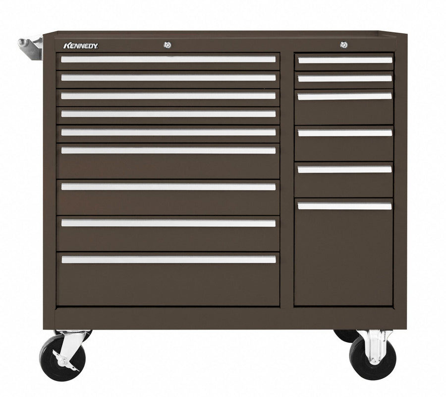 Rolling Tool Cabinet Brown Heavy Duty