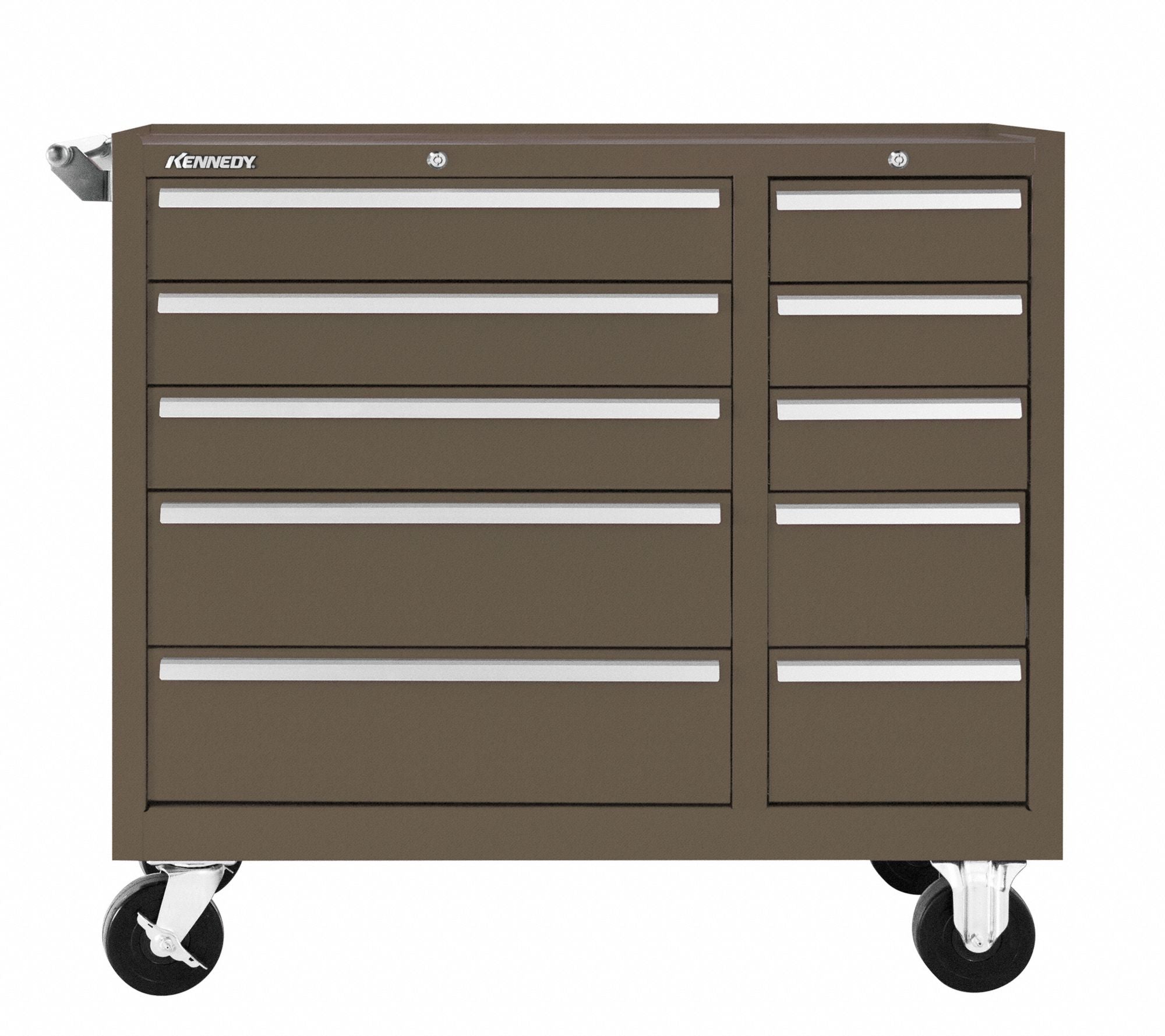 Rolling Tool Cabinet Brown Heavy Duty