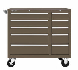 Rolling Tool Cabinet Brown Heavy Duty